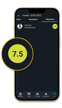 Valutazione singolo giocatore YouCoachApp mobile
